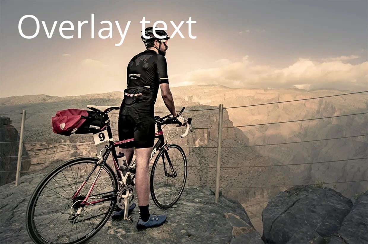 Example image with custom text position